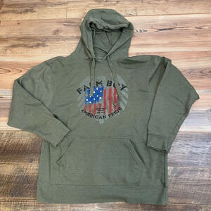 Farm Boy Brand American pride sweatshirt green mens large pullover